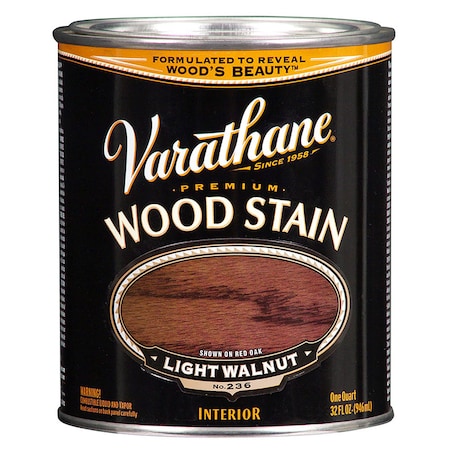 Rust-Oleum 1 Qt Light Walnut Varathane Oil-Based Interior Wood Stain 211719H